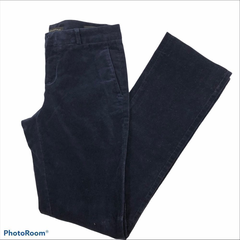 Banana Republic Ladies Navy Corduroy Pants Size 0